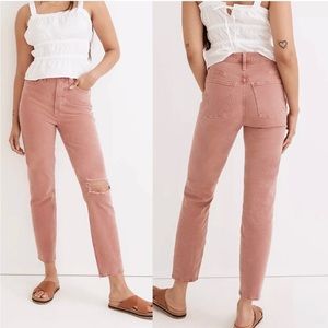 Madewell The MomJean Distressed Garment Dye Edition Jeans Size 27